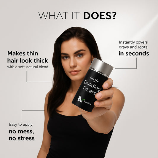 HairMax Natural Hair Building Fibers for Men & Women | Instantly Thicker & Hair Volume